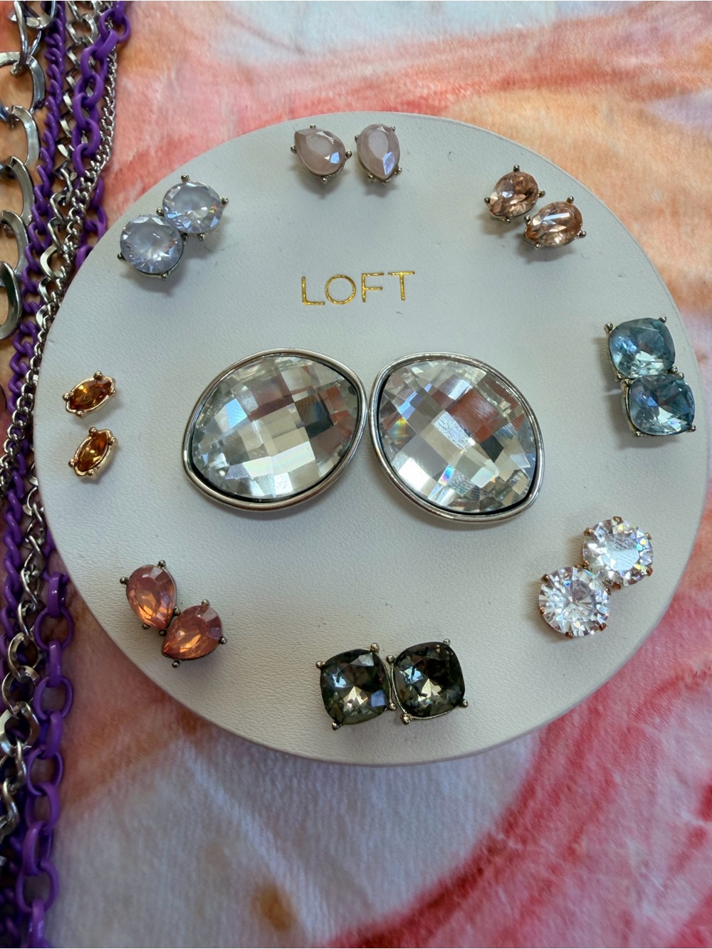 Loft earrings and necklace set NWT! - Picture 5 of 5